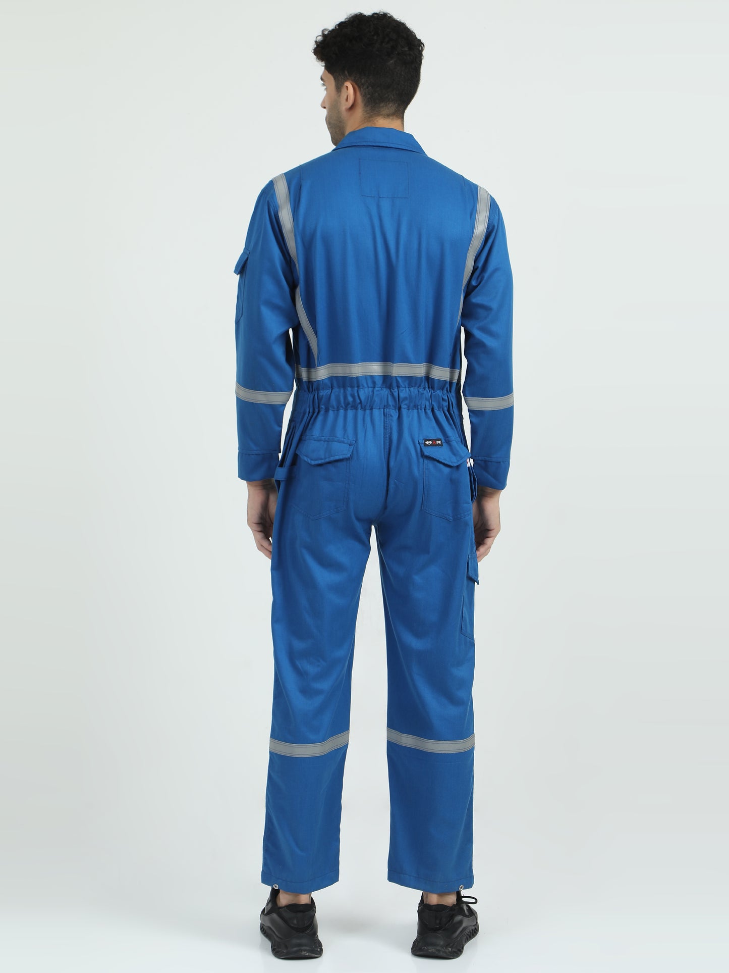 NuMode Industrial Inherent Fire Retardant High-Visibility Coverall - Blue