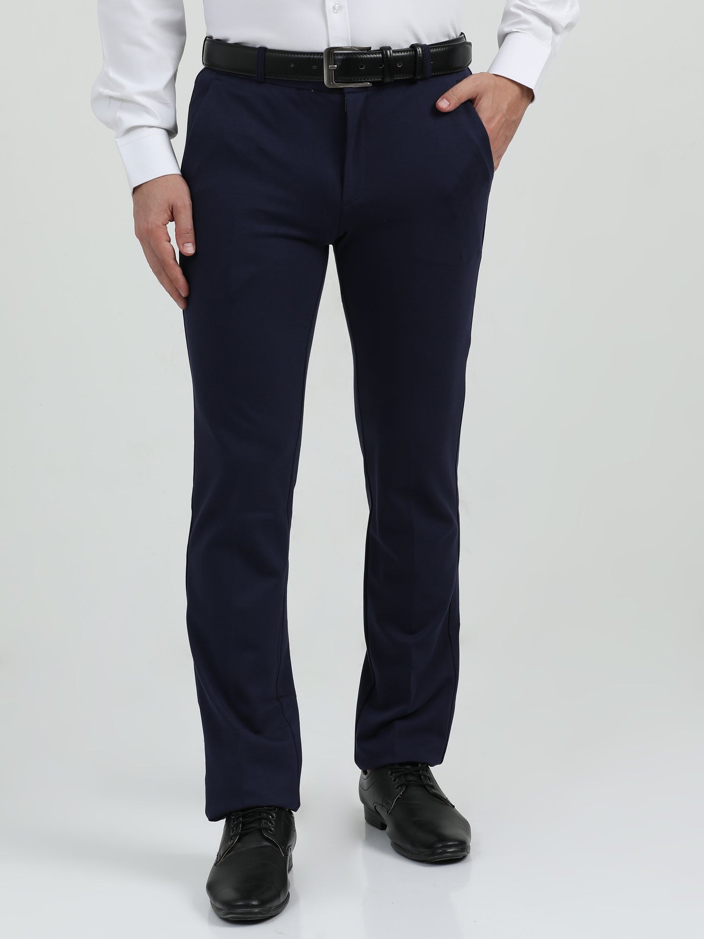 NuMode Cotton Stretch Formal Trousers - black