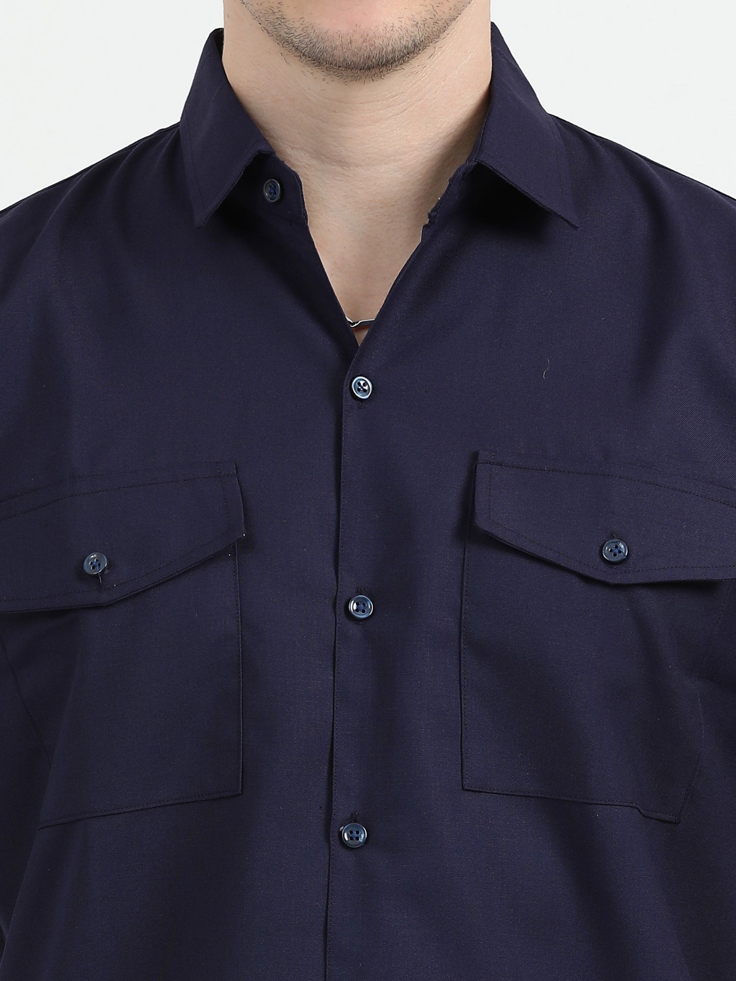 NuMode Half Sleeves Work Shirt and Cargo Uniform Set - Navy