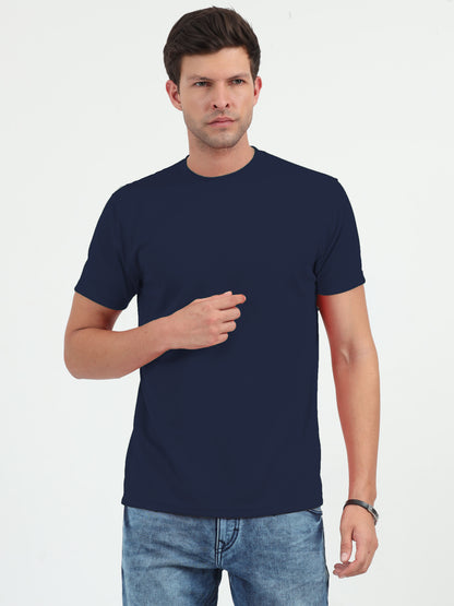 NuMode DryFit Round Neck T-Shirt - Navy