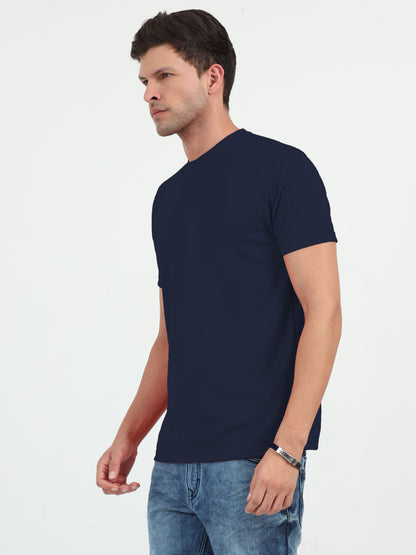 NuMode DryFit Round Neck T-Shirt - Navy