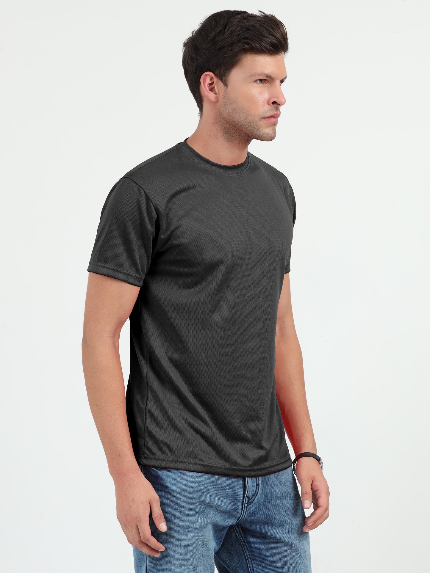 NuMode DryFit Round Neck T-Shirt - Black