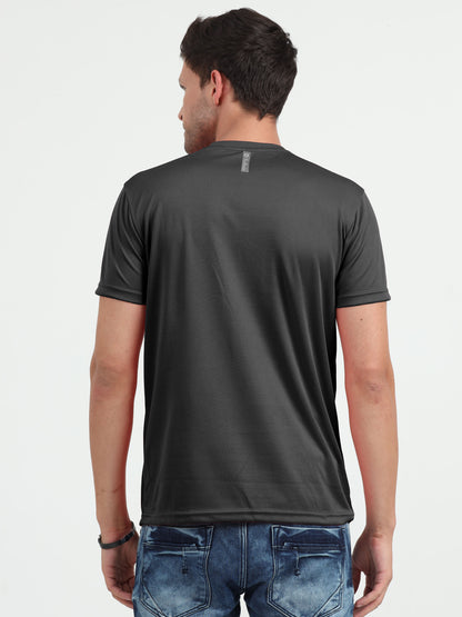 NuMode DryFit Round Neck T-Shirt - Black