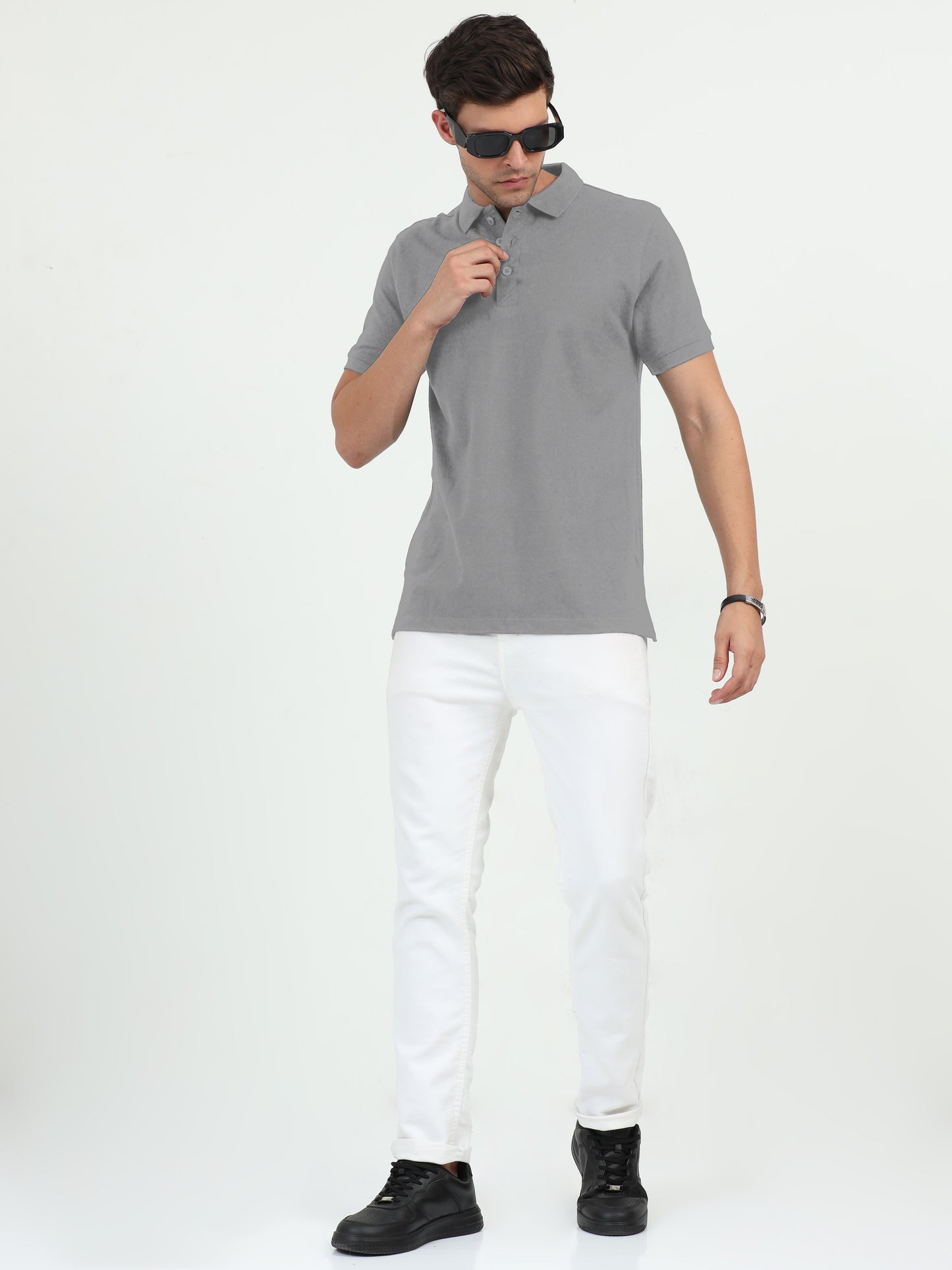 NuMode 100% Cotton Polo - Grey