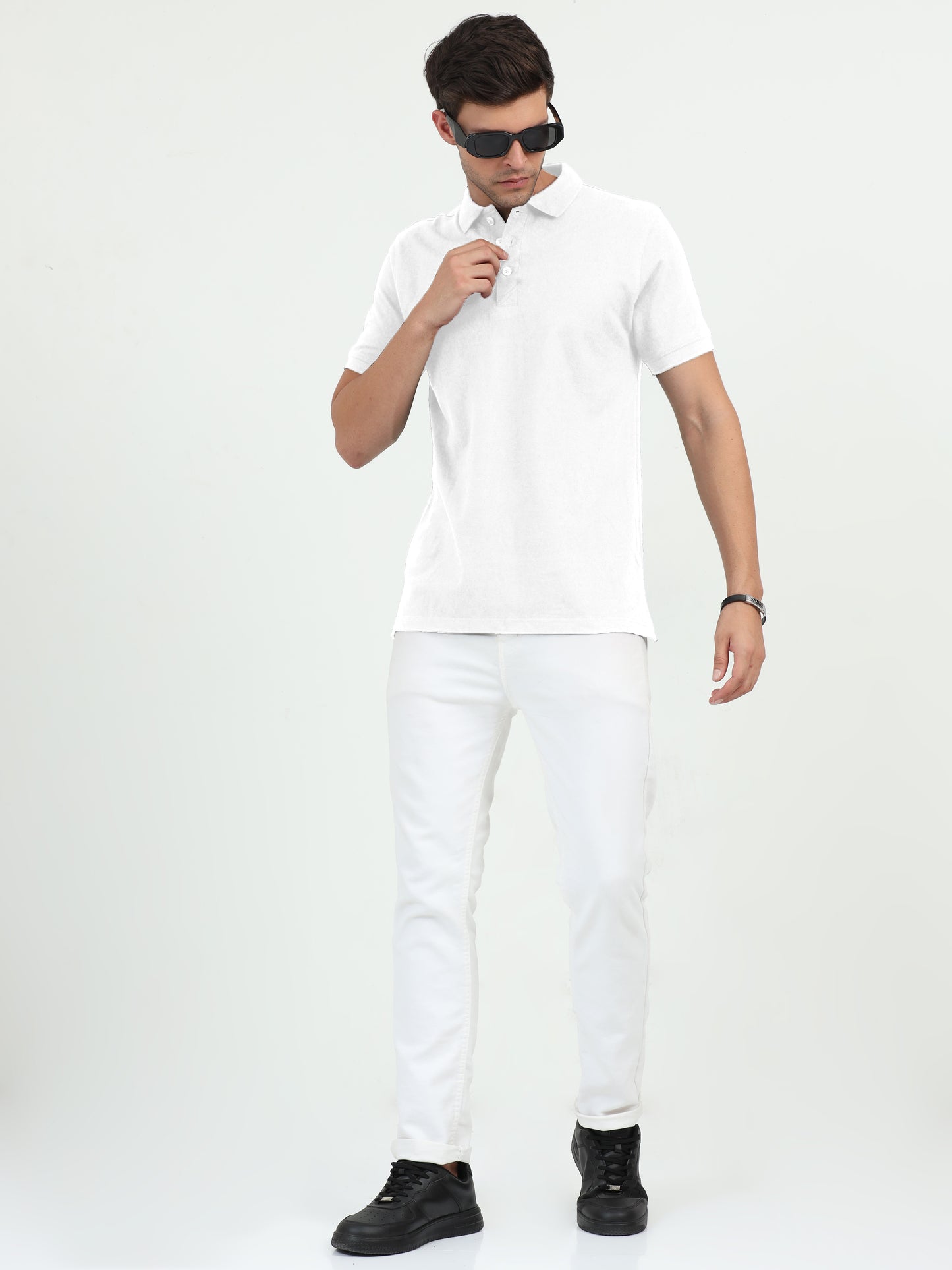 NuMode 100% Cotton Polo - White