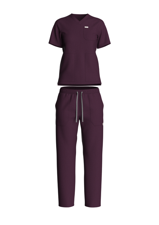 NuMode Women's Classic Scrub - Wine